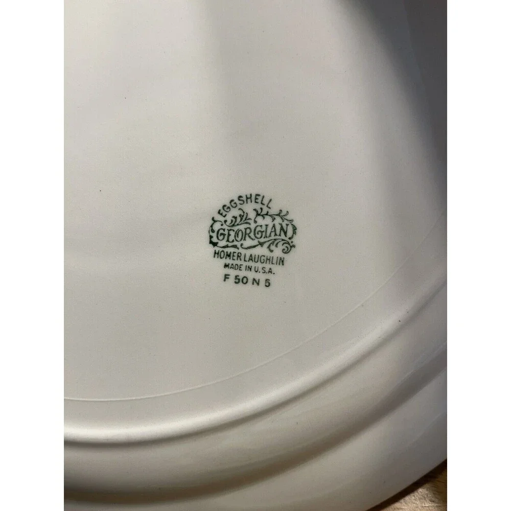 Vintage Homer Laughlin Eggshell Georgian Floral 14” Serving Plate Platter